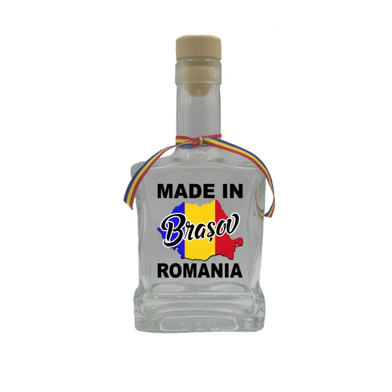Made in brasov romania, sticla cu mesaj plata, 250 ml, model divgs179 06 08